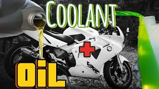 Honda VFR 800 Oil & Coolant Change  | Maintenance Guide + Headers Clean