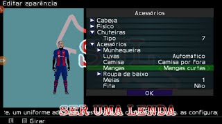 COMO COLOCAR MANGUITO E GOLA ALTA NO SEU PERSONAGEM NO PES PPSSPP!!!!!