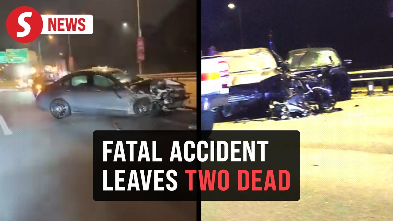 Two killed, two seriously injured in three-car accident - YouTube