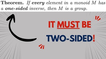 A BEAUTIFUL Theorem on when MONOIDS are GROUPS! | Abstract Algebra Axioms!
