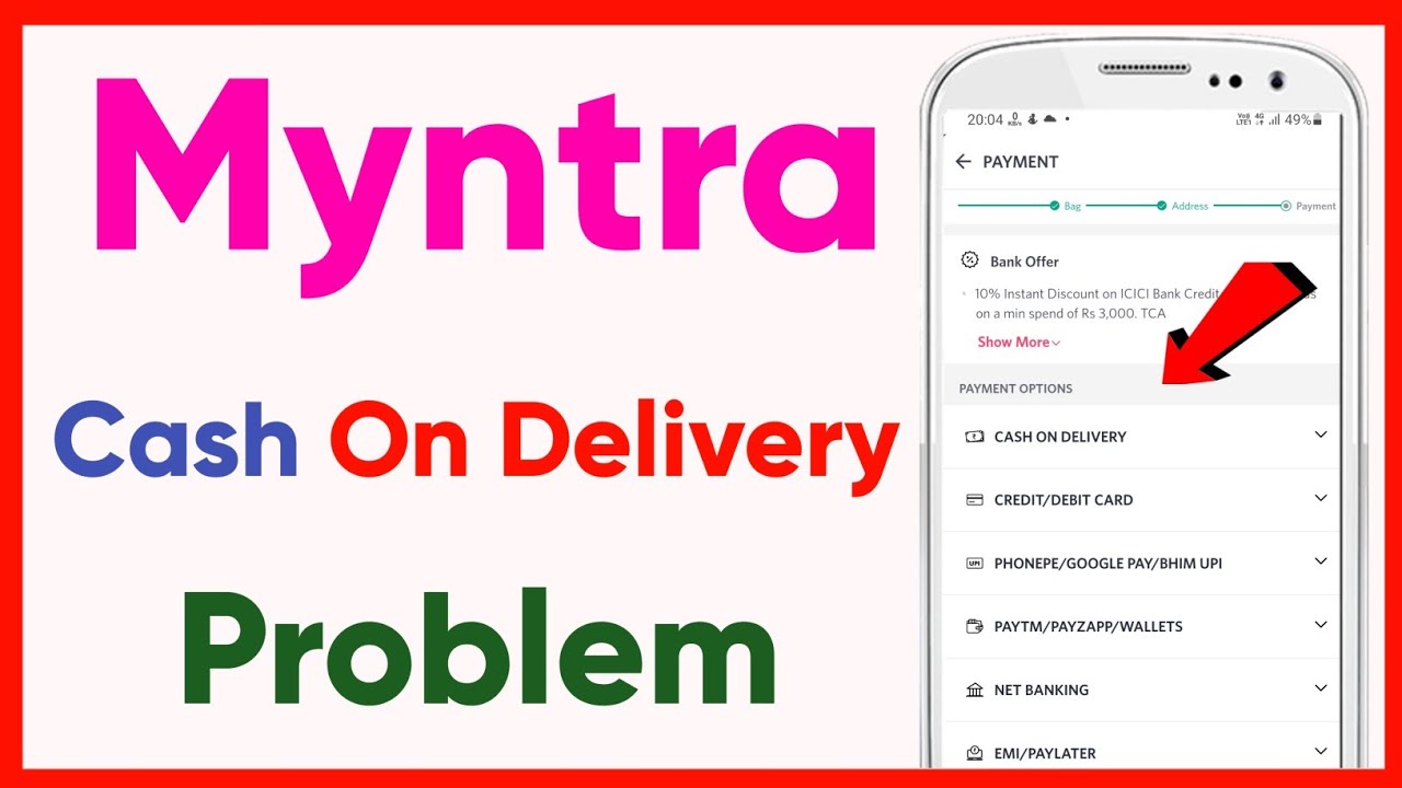 How to Fix Cash On Delivery Problem On Myntra Myntra Cash On Delivery