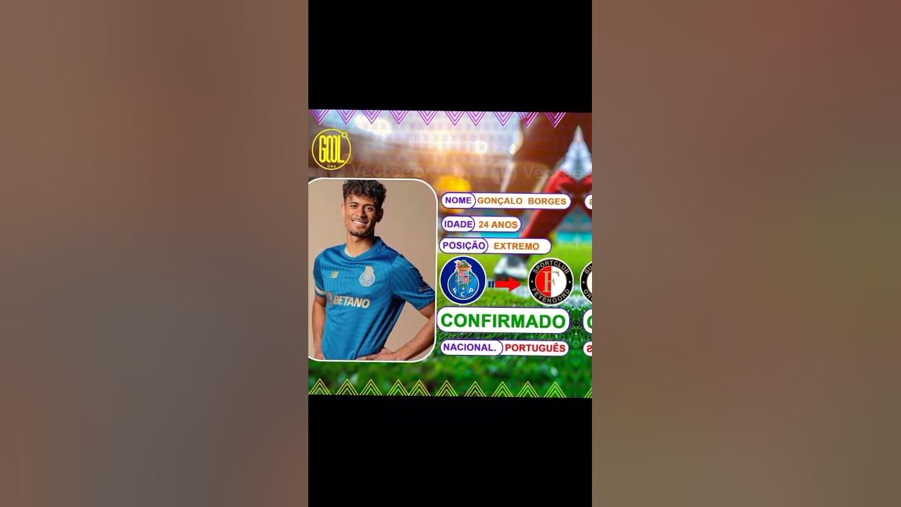 Gonçalo Borges confirmado no Feyenoord - YouTube