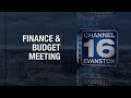 Finance & Budget Committee Meeting  7-8-2026