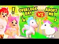 ADOPT ME *VS* OVERLOOK BAY! (is overlook bay BETTER?...) Roblox!