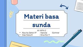 Materi Bahasa Sunda Kelas XII