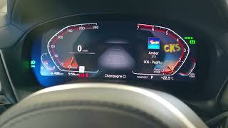 2024 BMW X3 brief Instrument Cluster Blank Black and Cross-Traffic Warning Malfunction error 