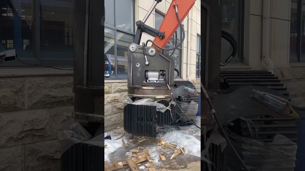Test of Scrap Magnet Attachment for Excavator | Galen Group