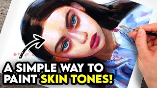 How to mix SKIN TONES with Acrylics!