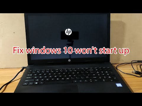 Fix windows 10 startup problems