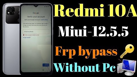 Redmi 10A frp bypass  [MIUI-12.5.5] || Haw to bypass Redmi 10A, Without Pc