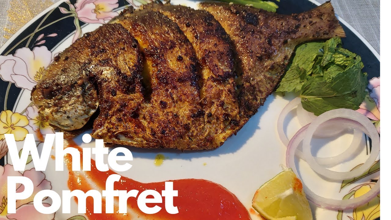 How to make delicious and buttery White Pomfret fish fry True king