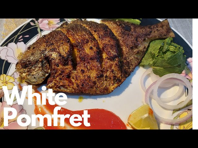 Deep fried white baby pomfret – audrey cooks