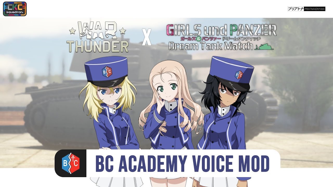 BC Freedom Highschool Team Complete Pack (Girls Und Panzer) Tank Crew Voice Mod YouTube
