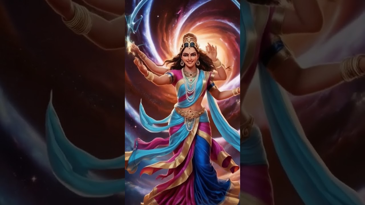 Divine AI Art | Goddess Avatar with Cosmic Energy | Devi in Futuristic Style 