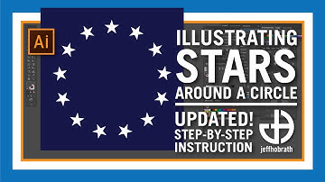 Make a Circle of Stars (Updated!) Blend, Replace Spine, Adobe Illustrator | Jeff Hobrath Art Studio