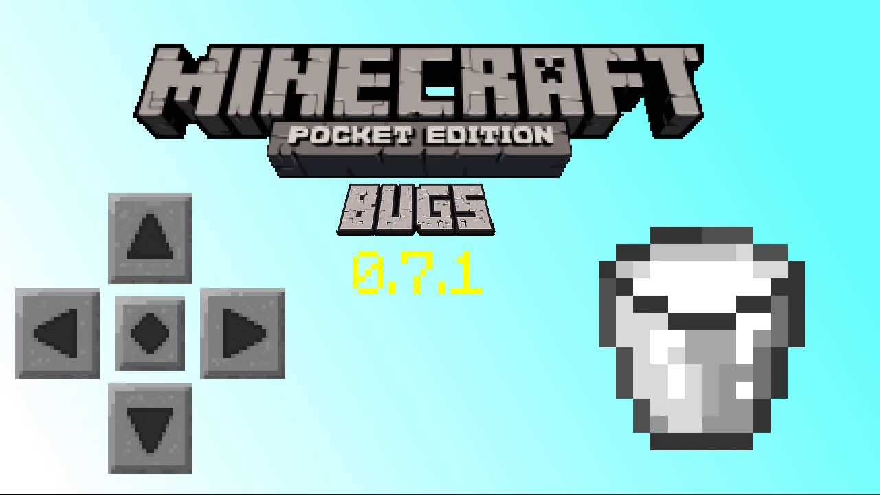 Minecraft PE 0.7.1 Bugs: Giant D-Pad! - YouTube