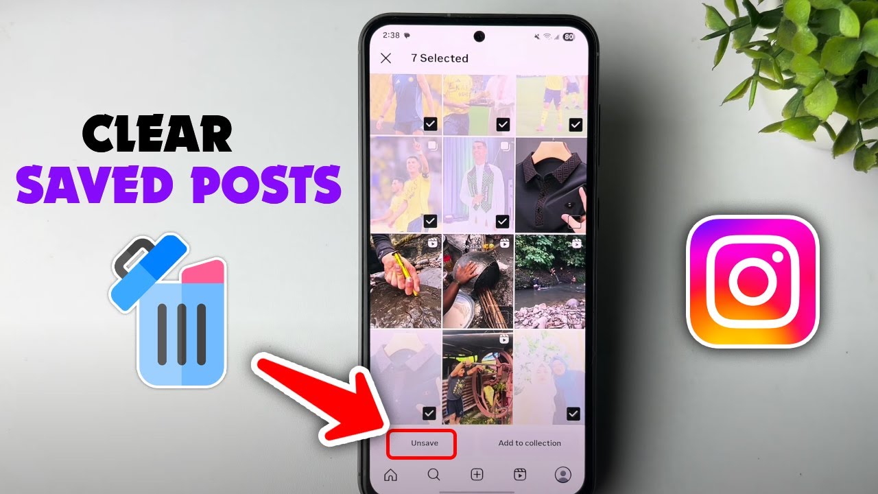 Как удалить сохраненные посты в Instagram