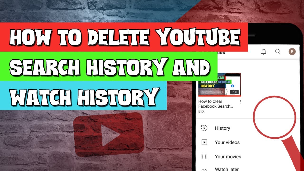 How to Delete Youtube Search History and Watch History - YouTube