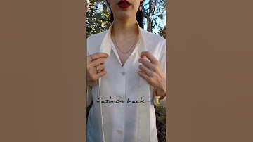 ✅️ 🎀how to tie your blouse bow🎀super easy and fast🪡🧵 #fyp #fashionhacks