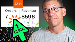How I Made $596 In Etsy Sales From 1 Click (Results in 24 Hours)