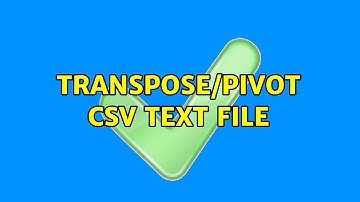 Unix & Linux: transpose/pivot csv text file (2 Solutions!!)