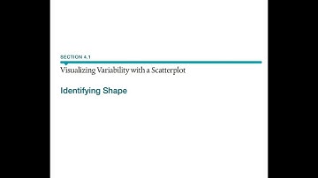 Section 4.1 Visualizing Variability with a Scatter plot -  Identifying Shape