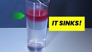 why does it float?floating experiment with water