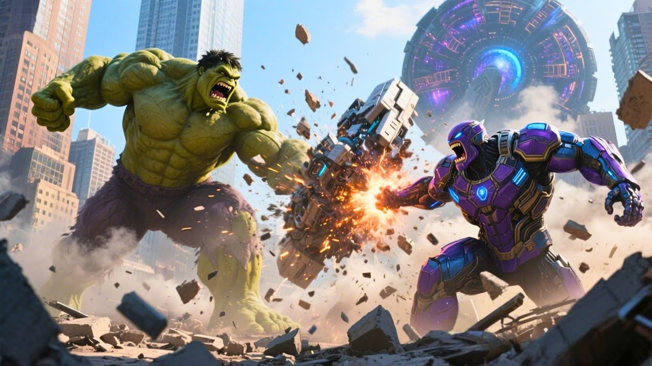 Rage Hulk vs Galactus – Cosmic Clash Begins | Cinematic Hulk Battle ...