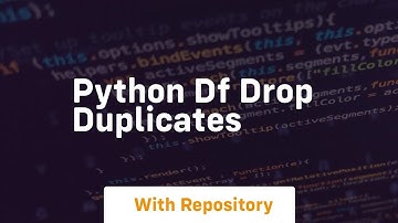 python df drop duplicates