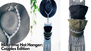 How to Macrame a Hat Hanger | Macrame Baseball Hat Hanger