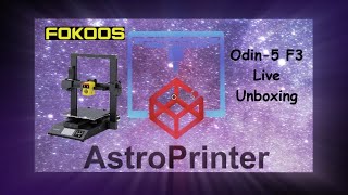 Live Unboxing of the Fokoos Odin-5 F3 3D Printer