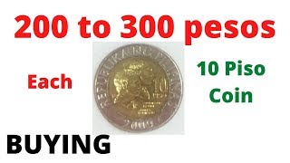 10 Piso Coins Buying Po Ako - 200 To 300 Pesos Isa - Bsp Series Philippine Coins