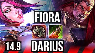 FIORA vs DARIUS (TOP) | Legendary, 12/2/3, 700+ games | KR Master | 14.9