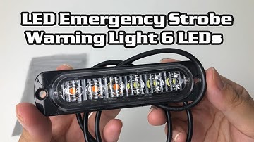LED Emergency Strobe Warning Light Unboxing | 6 LEDs | 16 Flashing Modes