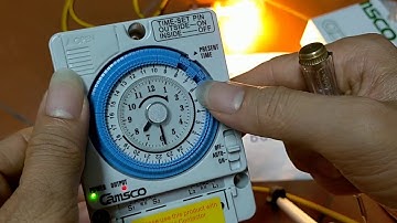 Timer 24h, 24 giờ, camsco, hẹn giờ, bật tắt đèn đường theo thời gian thực