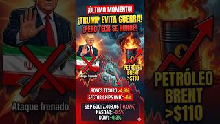 🚨 ¡ÚLTIMO MOMENTO! Trump frena el ataque, pero el mercado tiembla