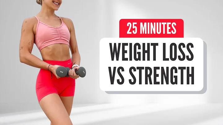 25 MIN WEIGHT LOSS VS STRENGTH // (light dumbbells...