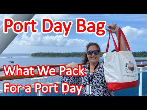 What We Pack in Our Port Day Bag - What We Take in Our Bag When We Go Ashore on Port Days Video Thumbnail