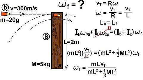 Physics 13.5  Angular Momentum (7 of 11) Ex. 6: Bullet Striking Beam