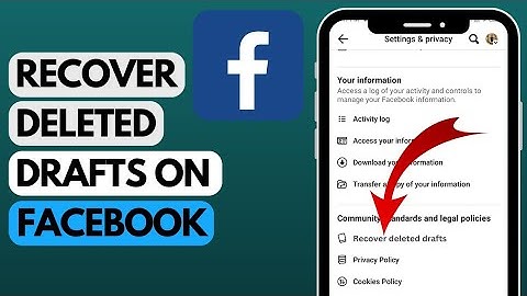 How to Recover Deleted Drafts on Facebook (2023) | Recover Facebook Deleted Drafts