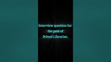 Librarian Interview Preparation! #education #libraryandinformationscience #librarians #interview