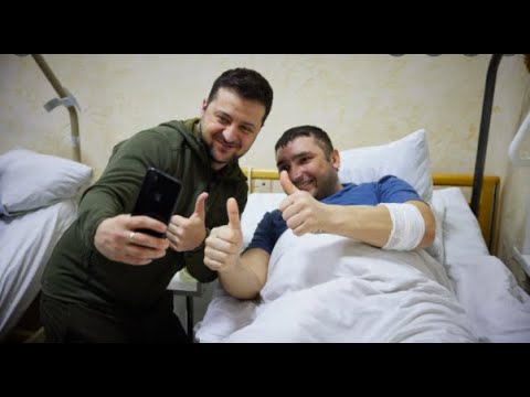 Ukraine President Zelensky Visits Wounded Soldiers in Kyiv Hospital - 3/13/2022 - CNN