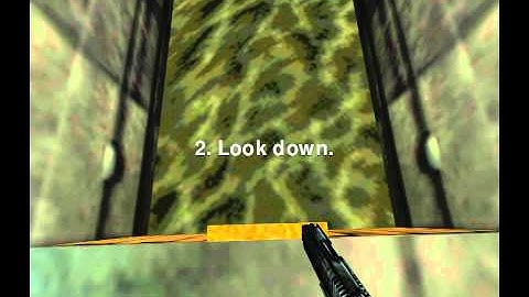 How to descend ladders safely in Half-Life