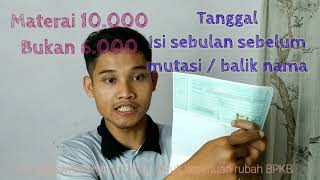 Disuruh Pulang lagi Gegara Format Kwitansi Balik nama/mutasi Ranmor SALAH