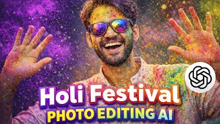 Viral Holi Ai Photo Editing Prompt | Holi Photo Editing 2026 | Happy Holi Photo Editing 2026 screenshot 4
