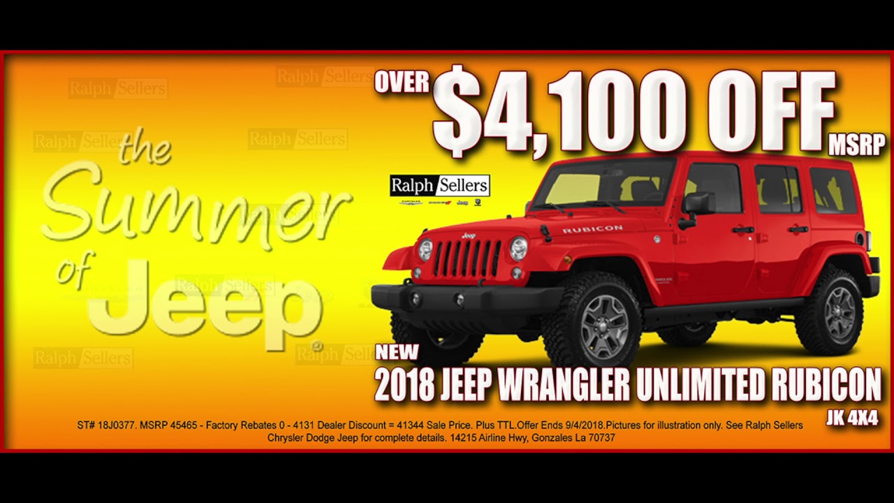 The Summer of Jeep at Ralph Sellers Chrysler Dodge Jeep Ram in Gonzales