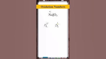 Determine the Oxidation Number | NaIO3