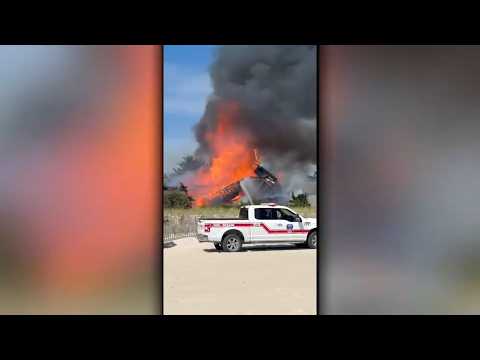 Blaze destroys home on Fire Island reportedly started during a barbecue, sources say