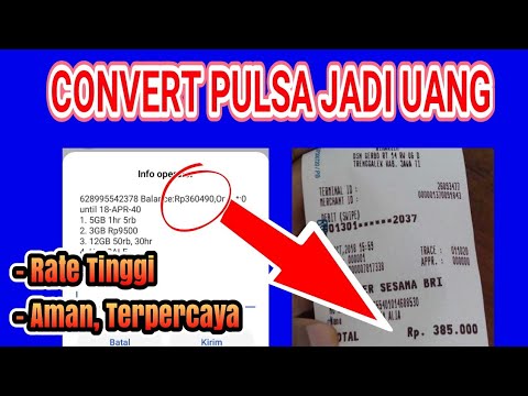 berikut adalah video tutorial cara tukar pulsa jadi uang. terima kasih semoga bermanfaat.. 