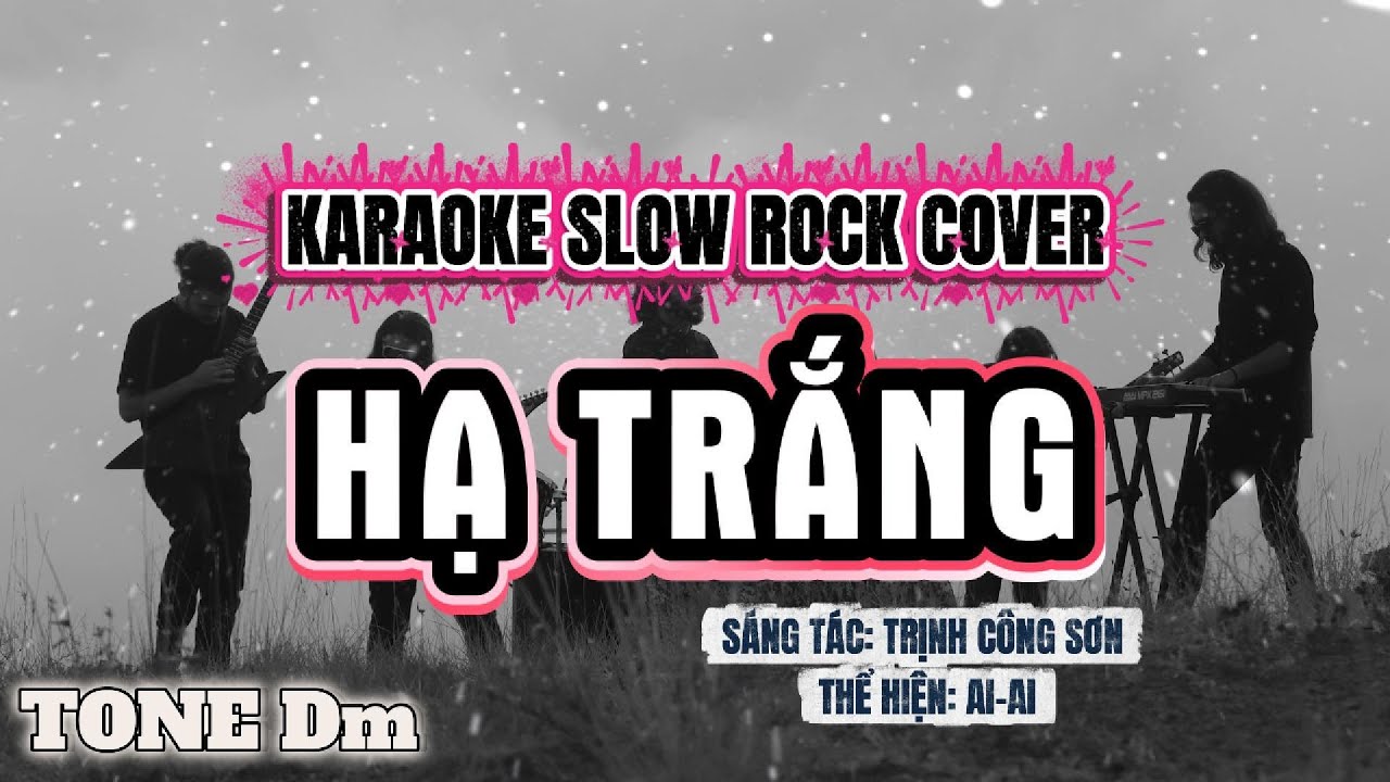 Hạ Trắng  Karaoke - Metal Rock Cover Beat Gốc ( Tone Dm )